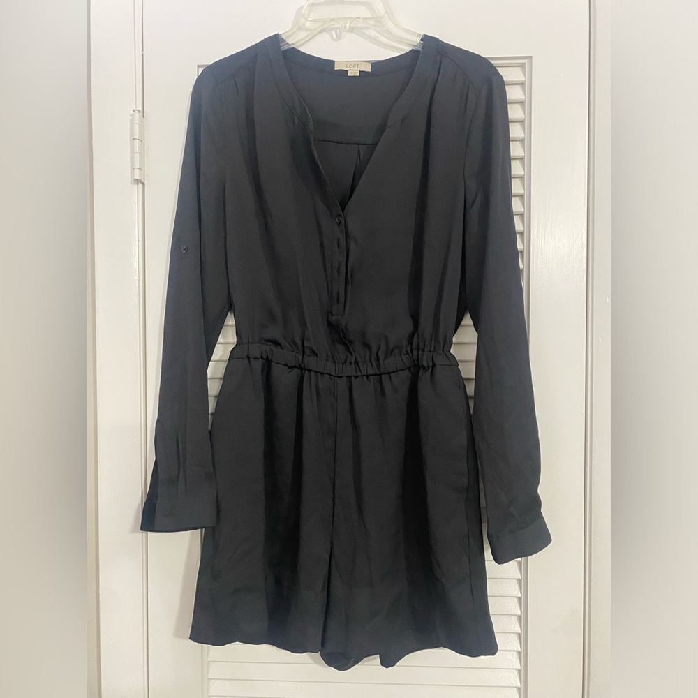 Loft black romper
